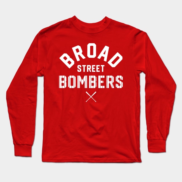 Philadelphia 'Broad Street Bombers' Baseball Fan T-Shirt: Showcase Your Philly Pride with a Home Run Design! Long Sleeve T-Shirt by CC0hort